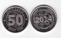 Zimbabwe Зимбабве - 50 Cents 2014 UNC