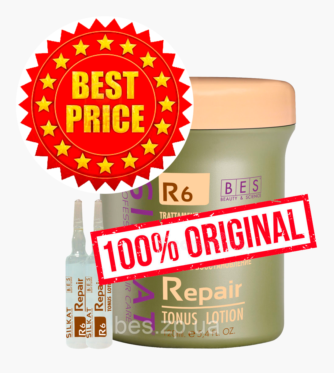 Активна сироватка для волосся з кератиновим комплексом R6 Silkat (Сілкат) Repair