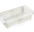 Розсувний пластиковий контейнер для зберігання продуктів в холодильнику Storage rack зелений, фото 2