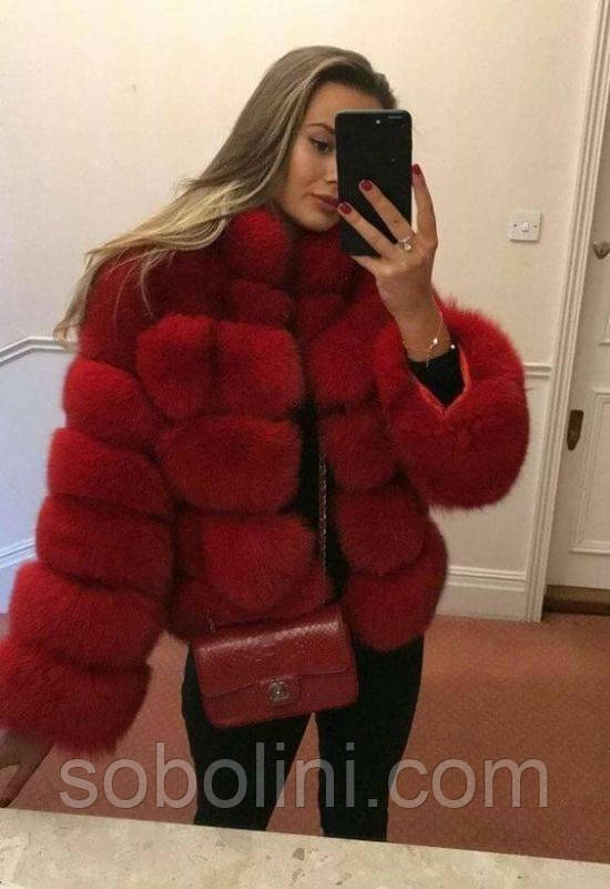 Кожушок з песця без коміра