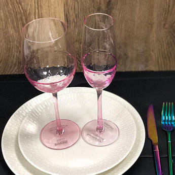 Набір келихів DS Pink Dream для вина 550 мл 4 шт Рожевий