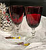 Набір келихів DS Red cap для вина 300 мл 6 шт Червоний, фото 2
