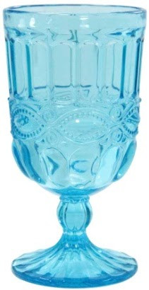 Набір келихів Кубок DS Cup Blue для вина 275 мл 6 шт Блакитний, фото 1