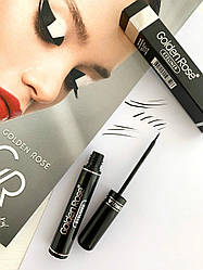 Чорна Підводка для очей з м'яким пензликом Golden Rose Volume Black Eyeliner