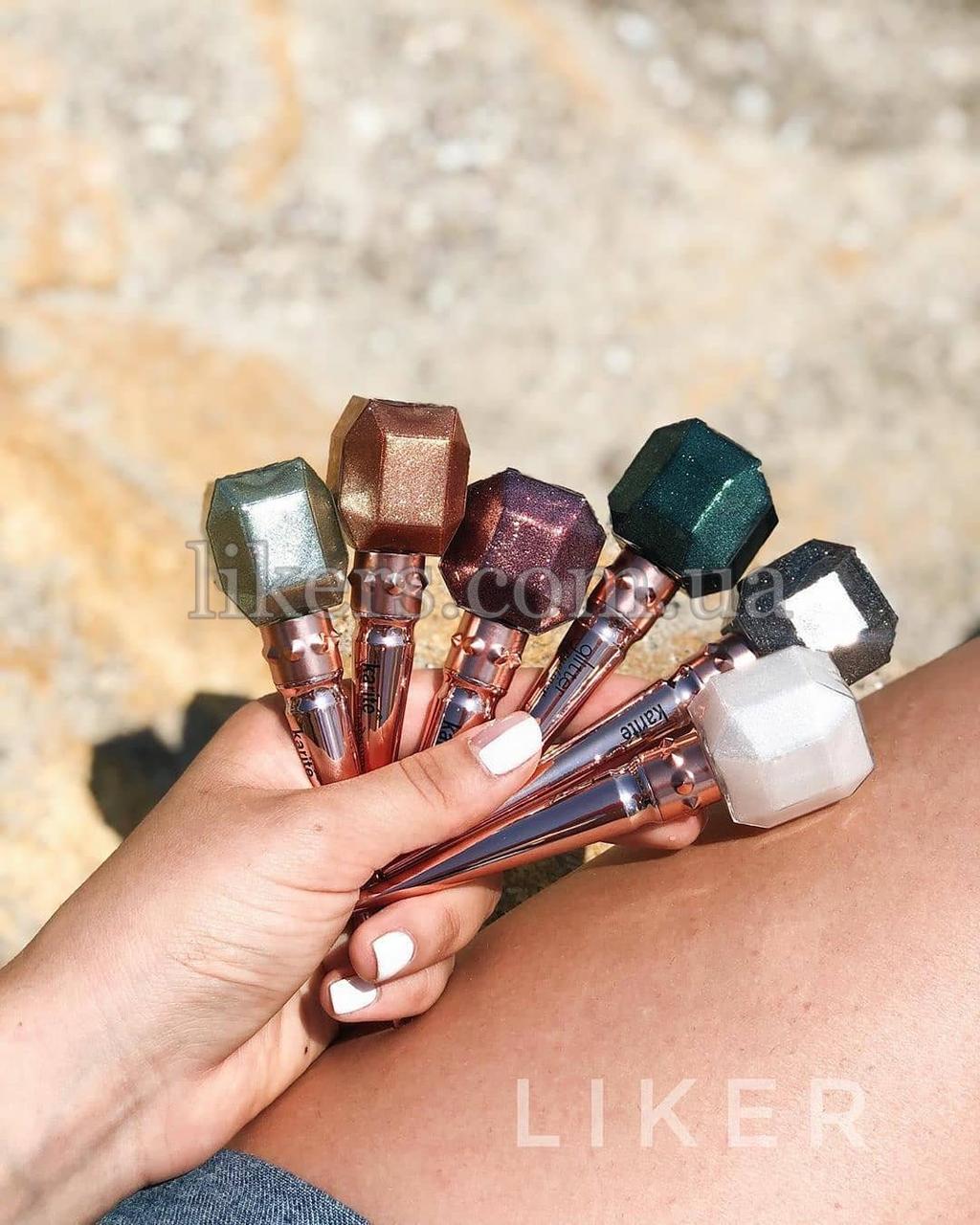 Глітерна стійка Підводка для очей кольорова Karite Glitter Eyeliner