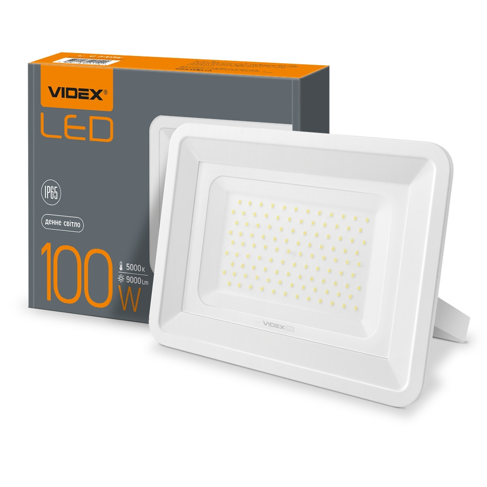 Вуличний LED прожектор VIDEX 100W Білий IP65