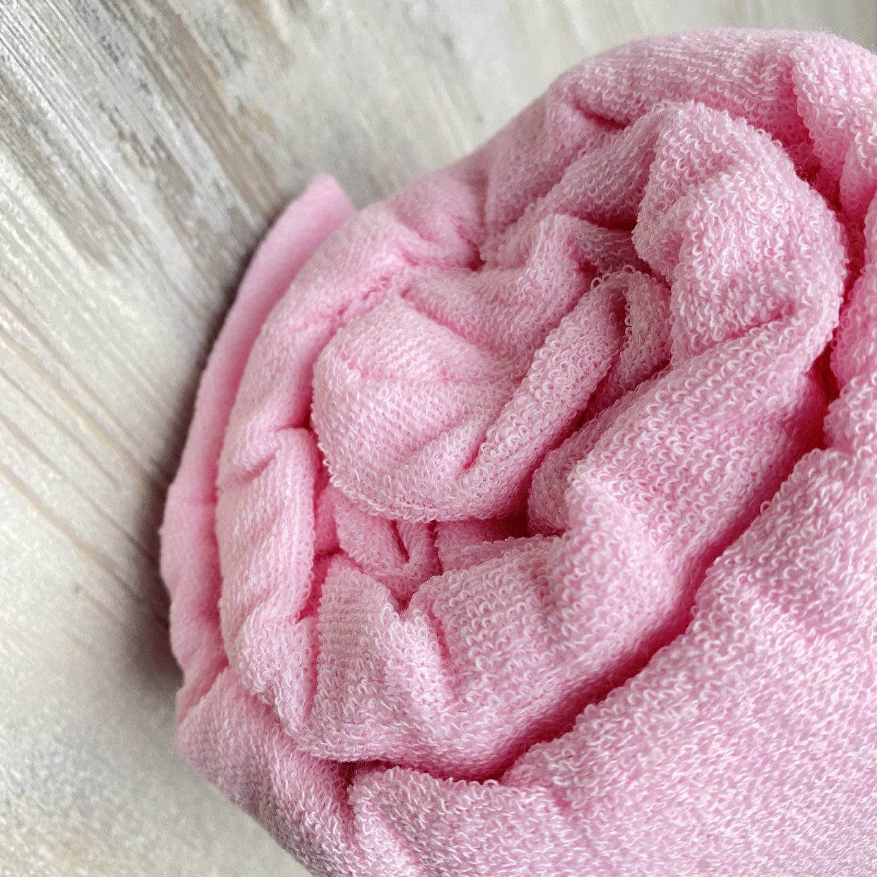 Махрове простирадло на гумці 180*200+25см. Наматрацник на резинці Колір - Рожевий, фото 1