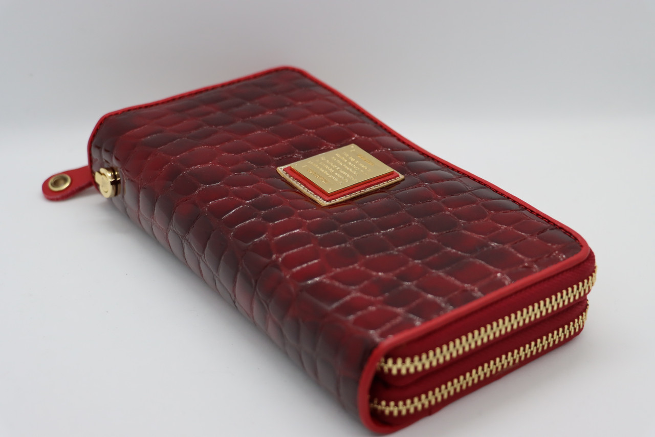 Жіночий шкіряний гаманець Wanlima 82022849998 Red
