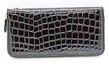 Жіночий шкіряний гаманець Wanlima 82022679997 Black/Gray, фото 4