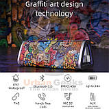 Портативна колонка Mifa A10 Plus Graffiti Black (20W, IPX7, USB Type-C, AUX, MicroSD, Bluetooth 5.0), фото 5