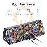 Портативна колонка Mifa A10 Plus Graffiti Black (20W, IPX7, USB Type-C, AUX, MicroSD, Bluetooth 5.0), фото 6