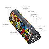 Портативна колонка Mifa A10 Plus Graffiti Black (20W, IPX7, USB Type-C, AUX, MicroSD, Bluetooth 5.0), фото 8