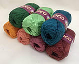 Пряжа бавовняна Vita Cotton Coco, Color No.4323 світло-блакитний, фото 7
