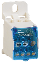 Блок розподільний РБД-80А на DIN-рейку UEC, затискачі клемні, клемник, з'єднувач, клема УЕК