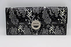 Жіночий шкіряний гаманець Wanlima 11045340661b2 Black/White