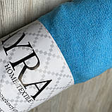 Простирадло на гумці махрова 90*200+25см Колір - яскраво синій, фото 4