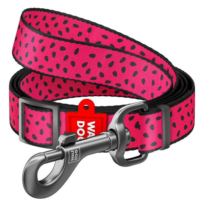 Повідець WAUDOG Nylon Кавун нейлон різнобарвний регульований 5356 (4823089327044)