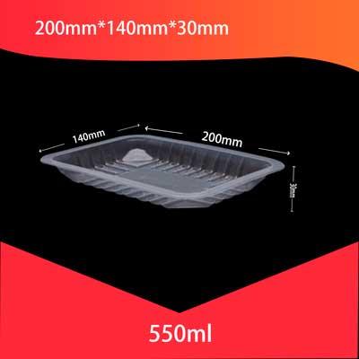 Прозорий Лоток харчовий під запаювання. Розмір 20х14х3 см