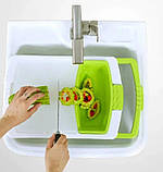 Кухонна обробна дошка на раковину Dish washing 3 в 1, фото 4