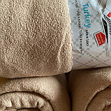 Простирадло на гумці махрова 180*200+25см. Наматрацник на резинці Колір - Бежевий, фото 3