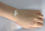 Сріблястий браслет "Сімейка" від студії LadyStyle.Biz, фото 2