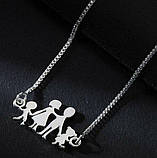 Сріблястий браслет "Сімейка" від студії LadyStyle.Biz, фото 4