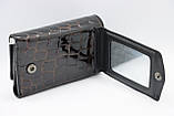 Жіноча шкіряна ключниця Wanlima 81092670792b1 Black/Gray, фото 4