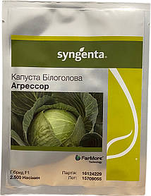 АГРЕСОР F1 (2500 шт.) — Капуста Білокочена, Syngenta