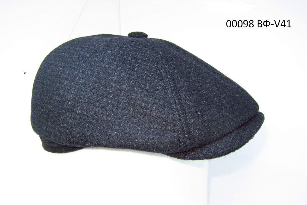 Чоловіча кепка восьмиклинка сіра з вушками DAVANI 00098, фото 1