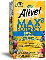 Nature's Way Alive! Max 3 Daily супер витамины для мужчин с высоким содержанием и супер дополнениями 90 т