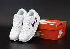 Чоловічі кросівки Nike Air Max 90VT білі. ТОП репліка ААА класу., фото 3
