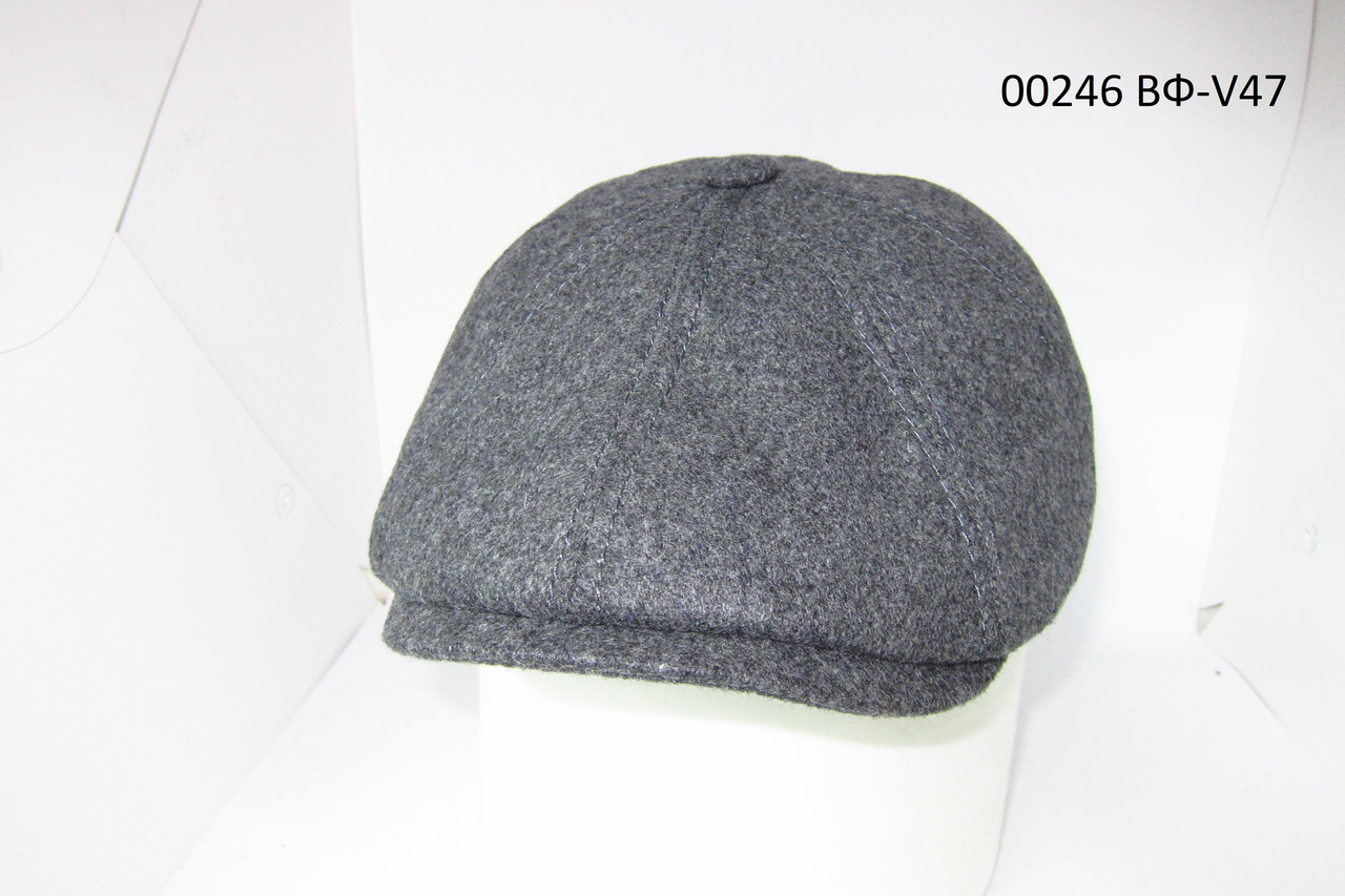 Чоловіча кепка восьмиклинка сіра з вушками DAVANI 00246, фото 1