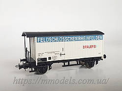 Liliput 224804 модель критого пивного вагона Feldschlössch en, належність Швейцарських щ, масштаб 1:87