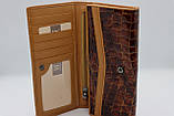 Жіночий шкіряний гаманець Wanlima 81042670013b1 Light Coffee, фото 6