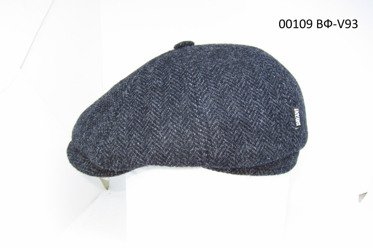 Чоловіча кепка восьмиклинка сіра з вушками DAVANI 00109