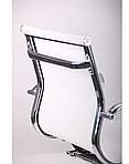 Офісне конференційне Крісло біле на полозах Слим Slim Net CF (XH-633C) з підлокітниками, сітчасте, фото 8