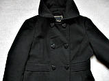 Чорне пальто жіноче Шерсть Розмір S / 44-46 Б/В Гарний стан, фото 6