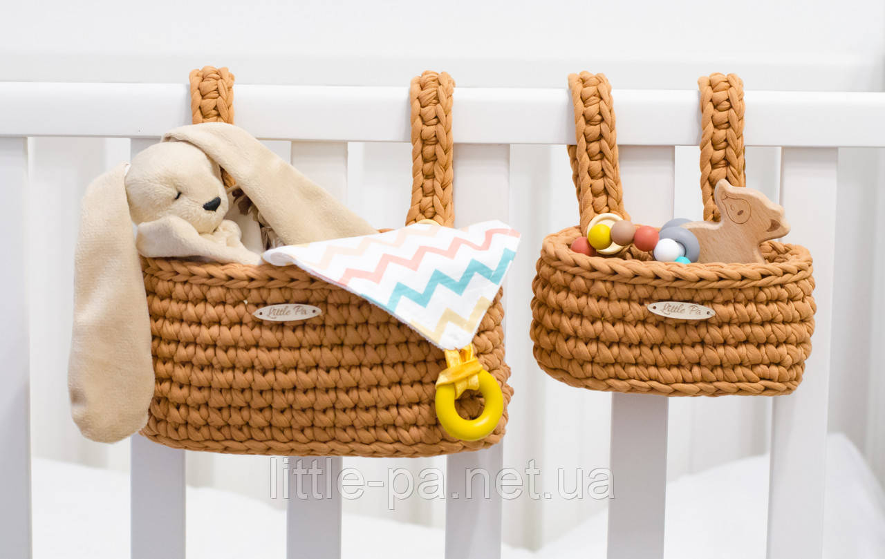 Комплект в'язаних органайзерів "Печиво", фото 1