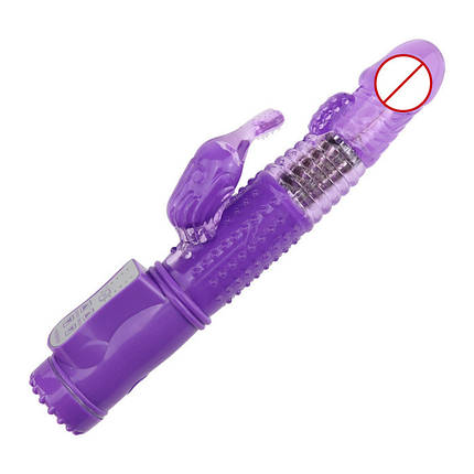 Обертовий подвійний Вібратор для клітора і точки G жіночий vibrator багатофункціональний ротація, фото 1