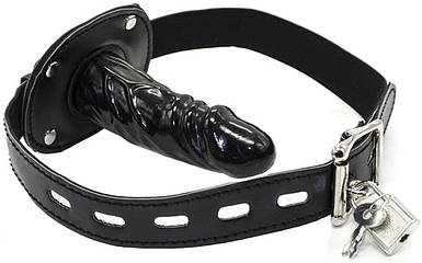 Кляп в рот з пенісом 10см для БДСМ Penis Gag