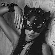 Маска кішки БДСМ WildCat. BDSM фетиш садо мазо атрибутика для рольових ігор, фото 5