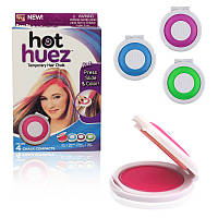 Lb Кольорові крейди для волосся Hot Huez 4 кольори M-276434