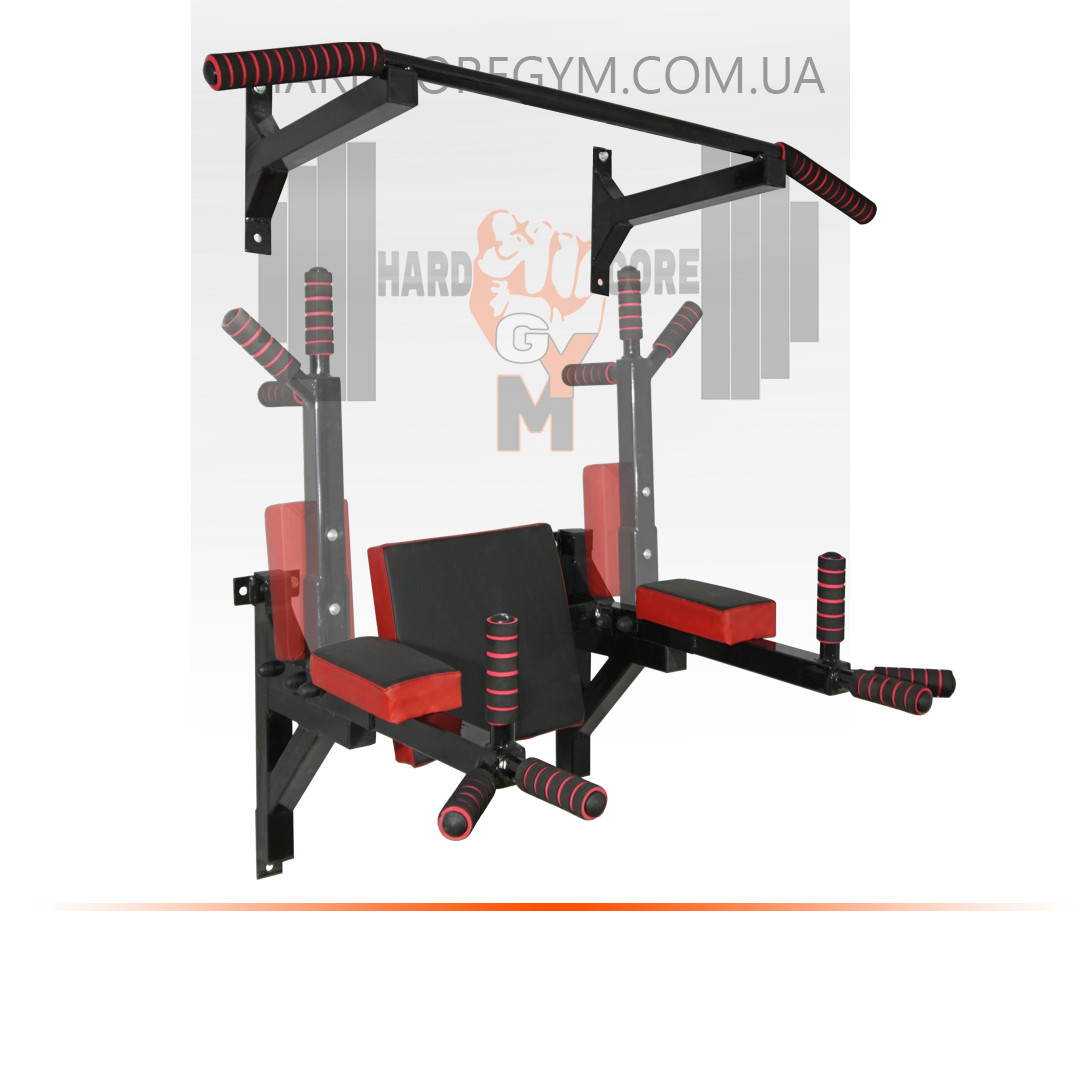 Комплект: турнік, бруси підйомні, прес, фото 1