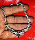 Ніжне кольє з кольоровими сапфірами, фото 4