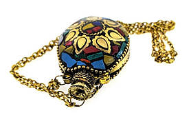 Аромакулон бронзовий інкрустований камінням