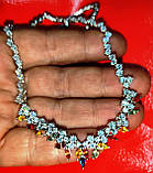 Ніжне кольє з кольоровими сапфірами, фото 7