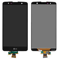 Дисплей для LG Stylo 2 Plus (2016) K557, модуль в зборі (екран і сенсор), чорний, оригінал