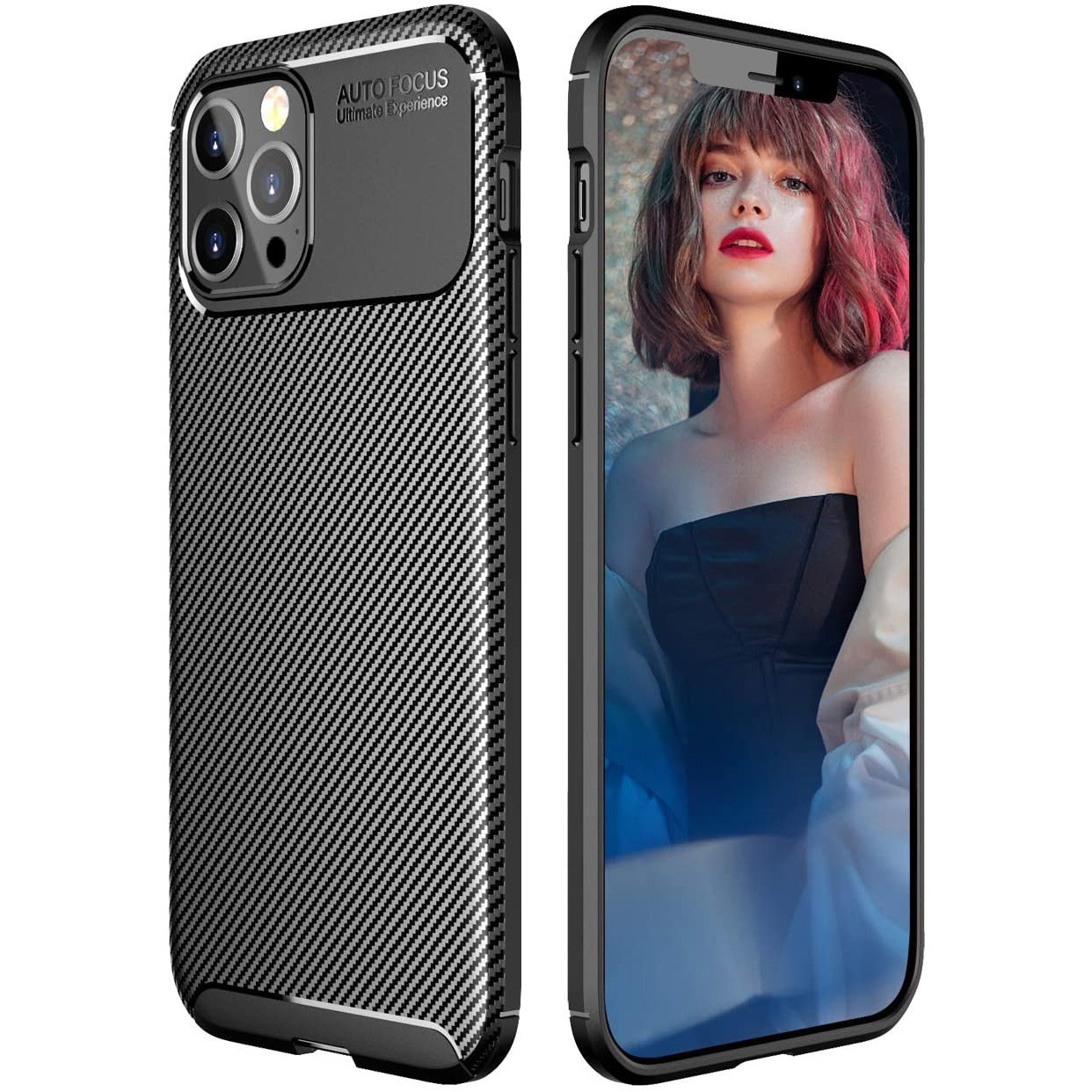 Чохол Carbon Case для Apple iPhone 12 Pro Max Black