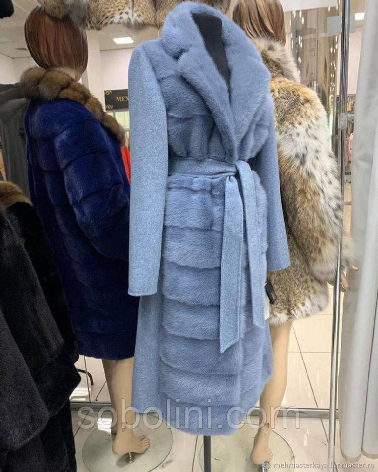 Пальто 3в1 з хутром норки