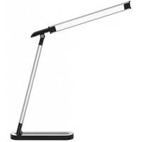 Настільна лампа 9 Вт сріблястий/чорний Luxel TL-07S, з регулюванням яскравості Люксел сенсорна, світильник лід